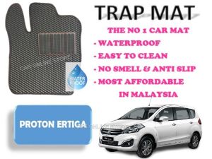 Proton Ertiga TrapMat Customize Car Floor Mat 100%Waterproof Anti Slip Easy to Clean(Front & Rear) - Proton Accessories
