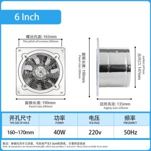 Portable Exhaust Fan For Kitchen Stove  Range Hood Wall Type Bathroom Exhaust Fan Ventilation For Ceiling Rooom