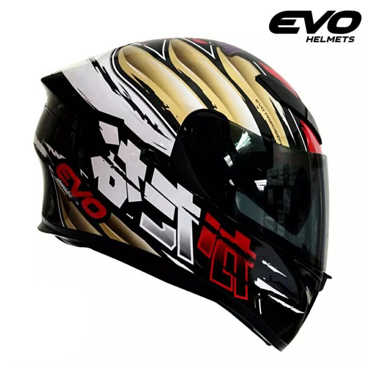 EVO GSX-3000 KATANA RED/GOLD Size MLXLXXL Full-Face Motorcycle