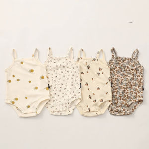 Happy Baby Girls Newborn Sleeveless Onesie Romper Bodysuits Jumpsuits Kids Girl Clothes Random