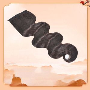 MAOMEI STUDIO Film Natural Hanfu Hair Accessories Xiuhe Cheongsam Girls Studio Photograph Chinese Ancient Lady Cosplay Stage Performance Synthetic Curly Bangs Retro Hand-pushed Bangs Corrugated Wig Black Wave Bang