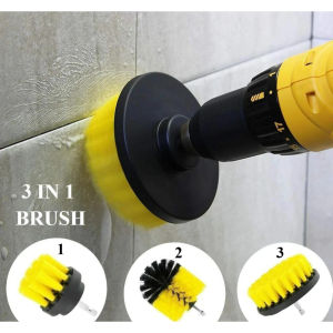 set 3pcs mata sikat untuk mesin bor Kepala Sikat Bor Elektrik Power Cleaning Head 3pcs Brush Drill