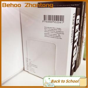 Behoo Acrylic Bookends Stand Bookshelf Desktop Decorative Storage Rack