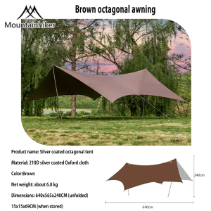 MOUNTAINHIKERFlysheet Camping6m Flysheet Tent Camping Outdoor Tarp Waterproof Fishing Shelter Cover Rain Sun ShadeSZK1207
