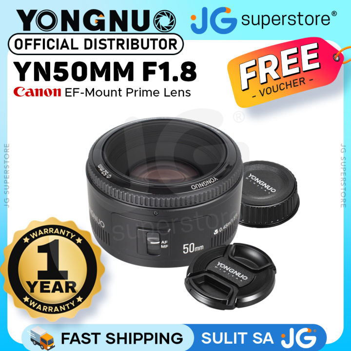 Yongnuo 50mm F outlet 1.8 lens for Canon EF mount