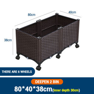 It can be freely spliced into planting boxes vegetable boxes rectangular family planting cauliflower troughs