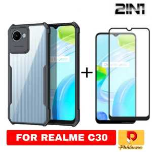 PAKET 2 IN 1 CASE REALME C51 NFC / REALME C30 SOFT HARD CASE SUPER SLIM EXCELLENT