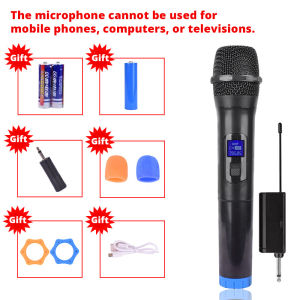Chuyên Nghiệp Uhf micrô cầm tay không dây có thể sạc lại Mic Phạm Vi Làm Việc 80M Cho Karaoke Cuộc Họp Kinh Doanh