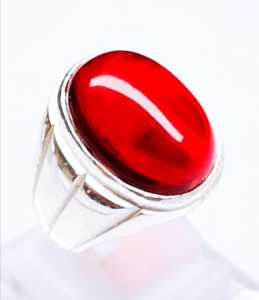 Cincin Tanam Merah Siam Delima Bangkok Crystal