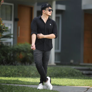 AFTERNITE - Baju Polo Shirt Berkerah Premium Pria Distro Bahan Katun Anti Bakteri