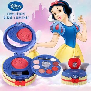 เจ้าหญิงดิสนีย์เครื่องสำอางสำหรับเด็กชุดกล่องอายแชโดว์เครื่องสำอางเด็กผู้หญิงสำหรับเด็กของขวัญของเล่นปลอดสารพิษโดยเฉพาะ