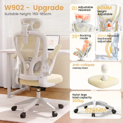 XPANSE Premium Latex Office Study Chair For Girl Ergonomic Chair Multiple Colors 【30 Day Free Trial】