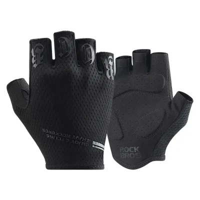 ROCKBROS Sport Half Finger Cycling Gloves For Men Women Breathable Anti-slip Bike Bicycle Gloves Summer Gym Yoga Training Hand Gloves