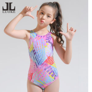 Luoke Childrens Swimsuit Girls Cute Triangular Jumpsuit Learning Swimming Training