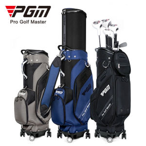 PGM QB154 Golf Bag with Wheels Mens and Womens Golf Telescopic Bag Nylon Waterproof Multifunction Golf Aviation Bag