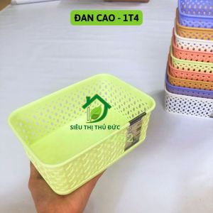 Rổ Đan Cao Nhựa Matsu Duy Tân Mã 1T4 2T0 - Rổ Nhựa Chữ Nhật Nhỏ Xinh Xắn