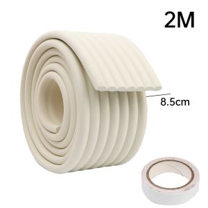 2M Baby Safety Edge Protector Foam Soft Foam Furniture Edge Bumper Guard Strip Self-Adhesive Baby Safety Protection Strip Child Safety Anti-collision Strip DIY Corner Protection Furniture Edge Foam Anti-collision Strip