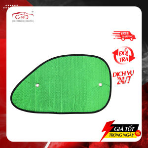 Combo 2 Tấm Che Nắng Ô Tô Kính Hông Xốp Loại Dày NB BST-11035 Màu Lá (38x65 cm) - Nhập Khẩu Chính Hãng
