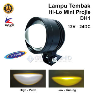 Projie LED HiLo 2.5” 30W Lampu Tembak Sorot Laser Cutt Off VOXX DH1 White Yellow