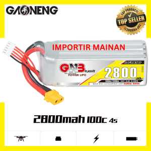 GNB battery lipo 4s 14.8v 2800mAH 100C XT60 for rc car rc boat rc plane baterai lipo kualitas tinggi