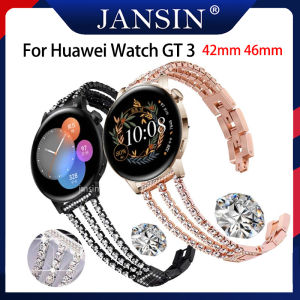 Strap for huawei watch GT 3 SE Metal Bling Rhinestone Bracelet Wristband For Huawei Watch GT 3 42mm 46mm smartwatch Women Bracelet