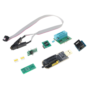 Bộ Bộ lập trình USB Flash BIOS EEPROM bao gồm bộ chuyển đổi 1.8V và kẹp thử SOP8 và SOP8 soic8 sang DIP8 Ổ cắm chuyển đổi