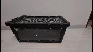 Hamster Bin Cage Acrylic Front 33L 55L 78L 2 sides and top with screen / 55L Hamster Bin Cage Snake