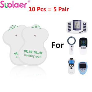 Suolaer Digital Therapy Machine Tens Acupuncture Massager Electronic Pulse Massager Muscle Stimulator Body Back Shoulder Foot Leg Massager Electronic Pulse Massager Tens with Electrode Pads for Pain Relief Therapy And Muscle Massage