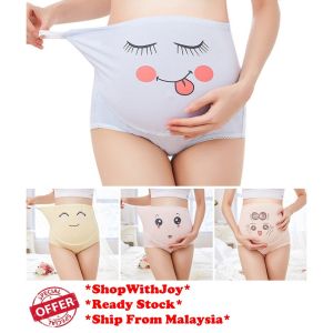 Ship From Msia Pregnant Women High Waist Panties Maternity Support Plus Size Underwear Pregnant Panties