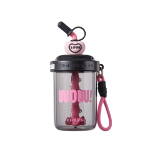 Portable Mixing Cup With Integrated Stirrer Spill Resistant Design Easy Carrying Handle Shatters proof Materials