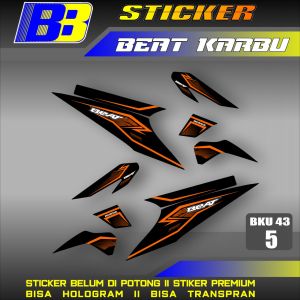 Striping Beat Karbu Carbu tahun 2008 2009 2010 2011 2012 Setiker stiker sticker list variasi BKU 43