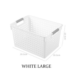 Storage Box Rectangular Basket Snack Toy File Storage Basket Household Kitchen Basket Organizer