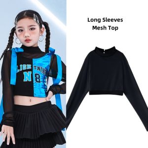 Kids Jazz Dance Outfit Girls Patchwork Tank Top Boys Oversized Jersey Top Metallic Faux Leather Cargo Pants Street Dance Costume