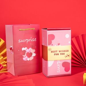FLAIRBOX Pop Up Surprise Cash Gift Box Luxury Paper Surprise Bounce Box Red Envelope Fun Money Box Birthday