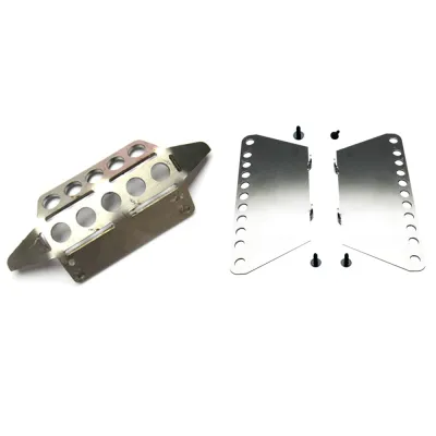 (LAO4) 1pcs Metal Front Armor Protection Guard & 2pcs for MN Model 1:12 D90 D91 RC Car Spare Parts Metal Pedal
