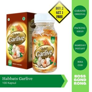 [Bisa COD] Distributor Habbats Garlive Mencegah Asam Urat Diabetes Kolesterol Menyehatkan Tubuh Alami Terlaris
