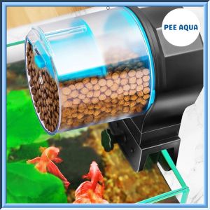 Máy Cho Cá Ăn Tự Động Hẹn Giờ 2 Chế Độ 12 giờ/ 24 giờ (Không Tặng Kèm Pin)