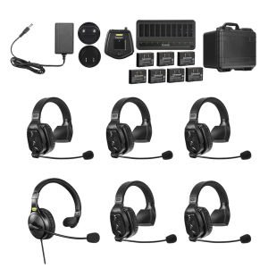 Saramonic Witalk WT5S Full Duplex Communication Wireless Headset System Marine Boat Duplex Intercom Headsets Coaches Microphone