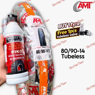 FAST SHIP 🚚 Harga murah berbaloi 70/90-14 80/90-14 TUBELESS Bunga Maxxis Diamond BRAND AMT Tayar Best Quality Budget