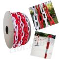 PVC Safety Plastic Chain Red/White Chain (6mm*25m) For Road Safety. 