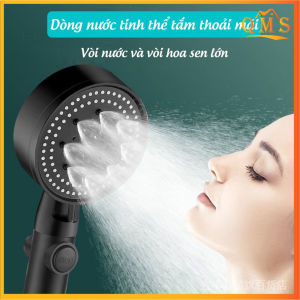 Đầu Vòi Sen Tăng Áp Vòi Hoa Sen 5 Chế Độ Nước Cao Cấp - Tăng Áp Mạnh Độ Bền Cao