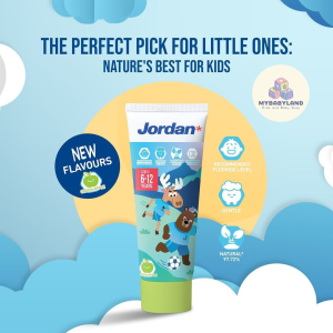 Jordan Toothpaste / Odol / Pasta Gigi Bayi dan Anak | Oral Care Toothpaste | Step 1 (0-5 years) | Step 2 (6-12 years) | HALAL MUI | Sesuai Rekomendasi Dokter Gigi Anak