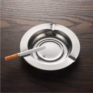 Asbak Rokok Stainless Steel Motif Segi SH AA24