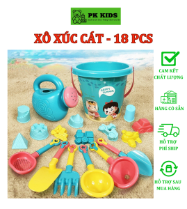 Bộ Đồ Chơi Đi Biển Xúc Cát 18 Món Dễ Thương Vui Nhộn Cho Bé