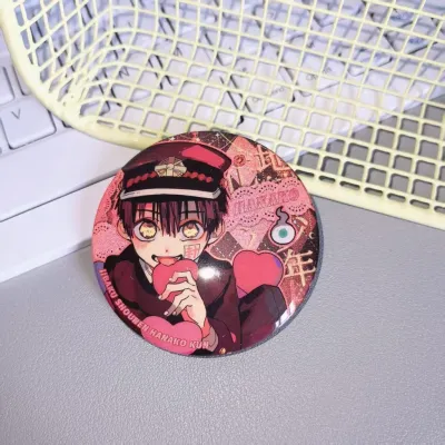 Toilet Bound Jibaku Shounen Hanako Kun Minamoto Akane Manga Badge Button Brooch Pins Cosplay Collection Toys Bag Decor Gifts