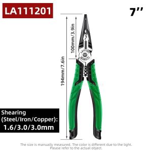 LAOA Multifunction Wire Stripper Wire Cutters/Long Nose/Diagonal Nose Pliers 7-inch Electrician Hand Tools Industrial Grade2026