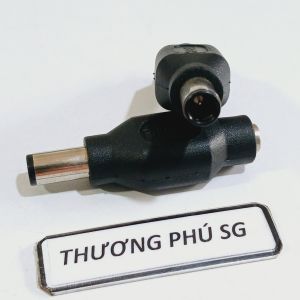 Đầu sạc Laptop Dell / Chuẩn cắm 5.5mm x 2.1mm ra đầu Kim Lớn (7.4mm x 5.0mm)