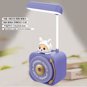 Lampu Led Meja Kelinci Astro Rautan Pensil/ Lampu Belajar Karakter / Lampu Meja Desklamp / Lampu Tidur /
