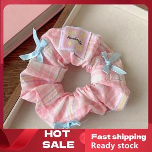 🚚【Local Express Delivery】🚚 Elegant Print Lace Edge Wide Scrunches For Women Girls Sweet Hair Tie Cute Exquisite Hair Band Fashion Hair Accessories Gifts