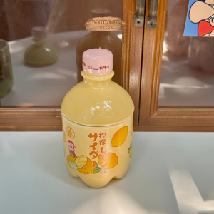 Bauroom Ceramic Cartoon Cup & Lid Set - Vintage Pattern Drinkware